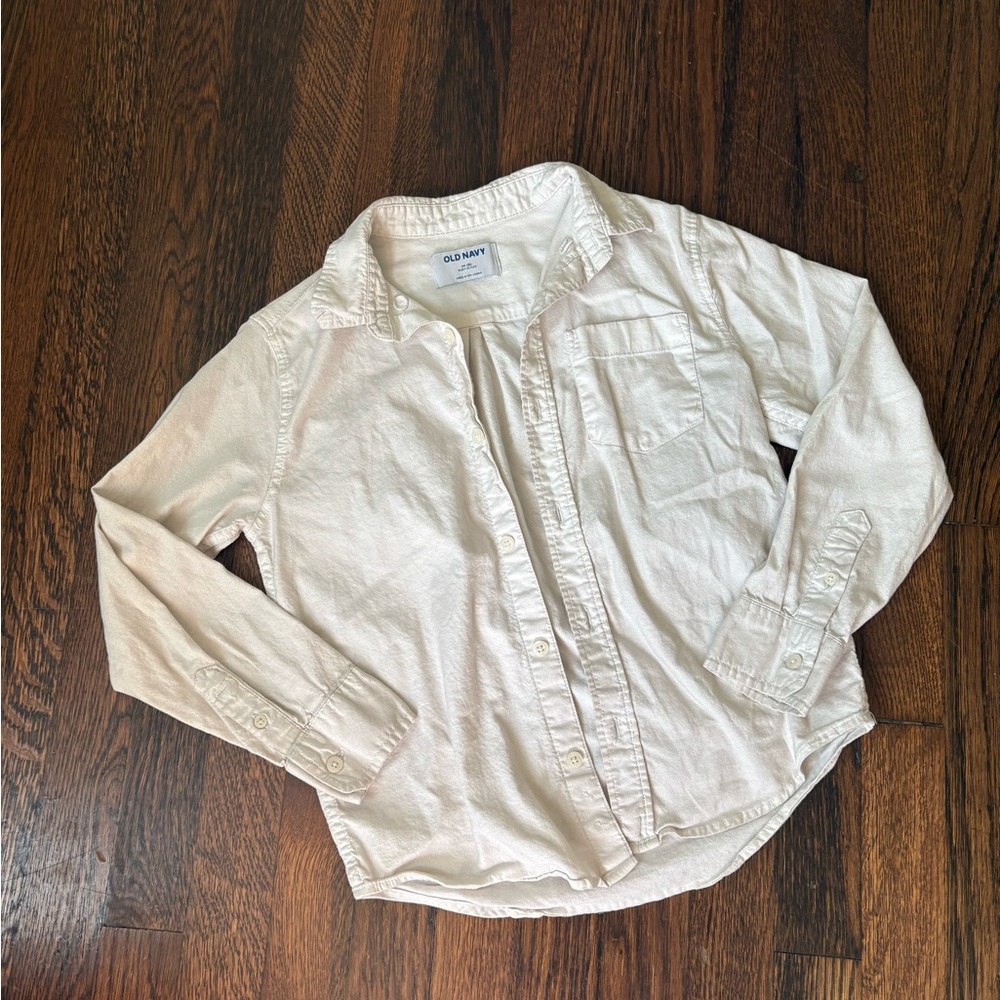 Old navy boys white button down